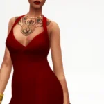 Pencil Dress with Strap Neck 2017