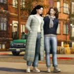 Autumn City II - Maple Sweater & Leaf Jeans Set