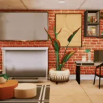 Monochra Livingroom - No CC
