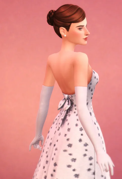 Blackberry Floral Gown - For Audrey V