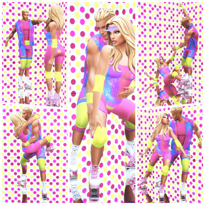 Roller skating dancers