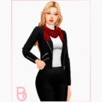 Woman Jacket with Scarf - Kloe - Version 2