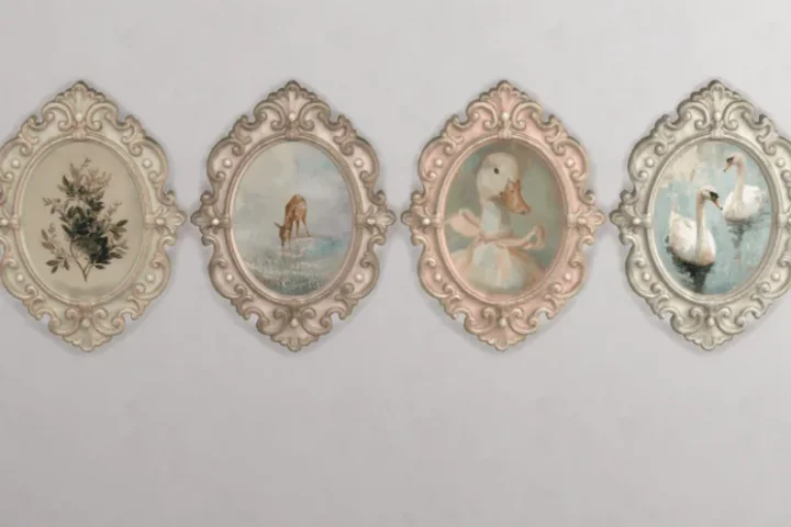 Vintage Oval Paintings