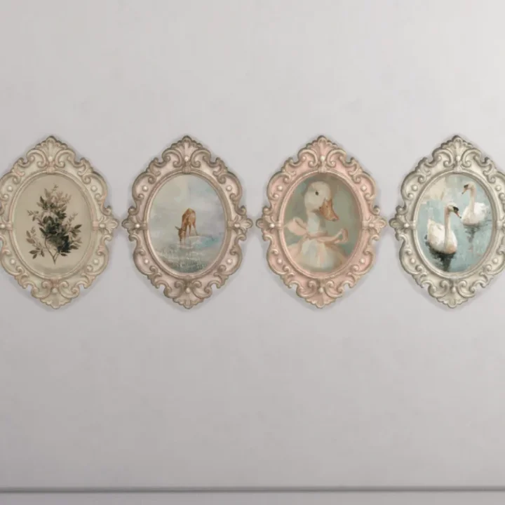 Vintage Oval Paintings