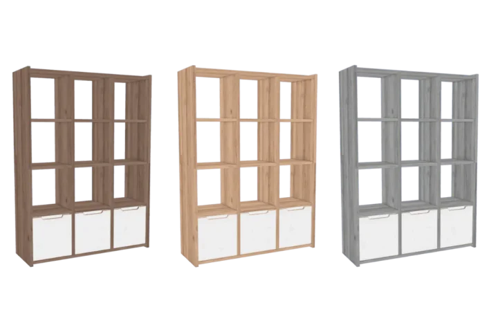 Modern Wooden Display Shelves