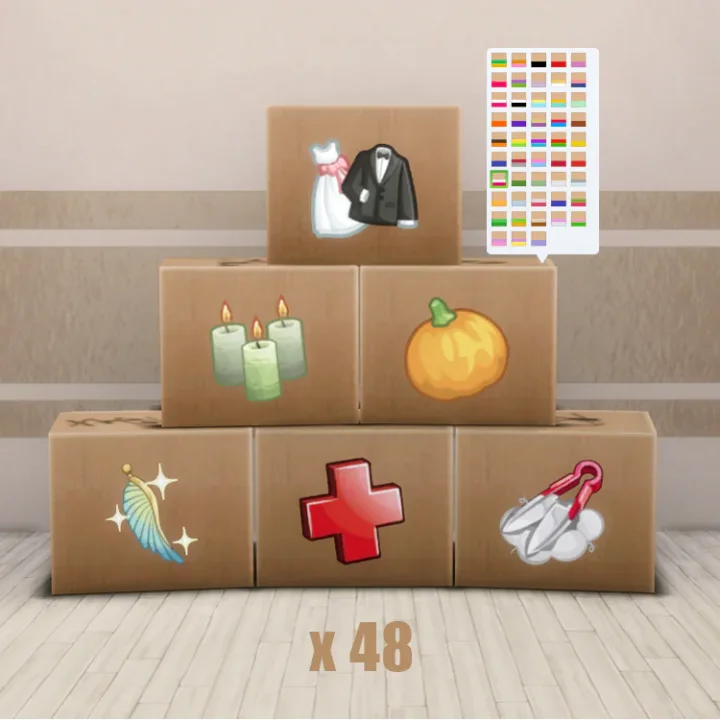STICKER STORAGE BOXES