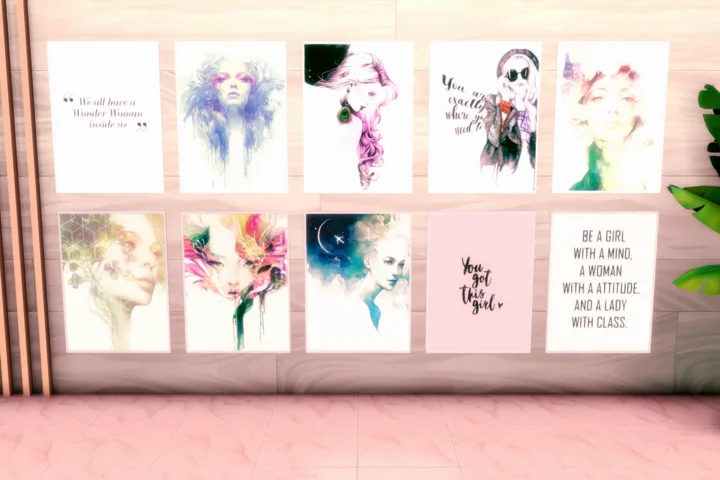 Woman Power paintings