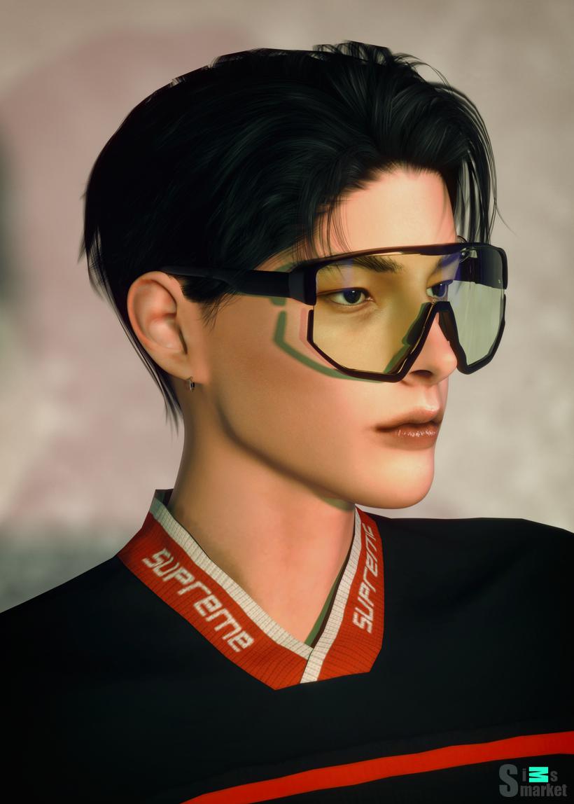 1990's ViBES очки by Moood X Rona Collaboration для Симс 4. Скачать мод