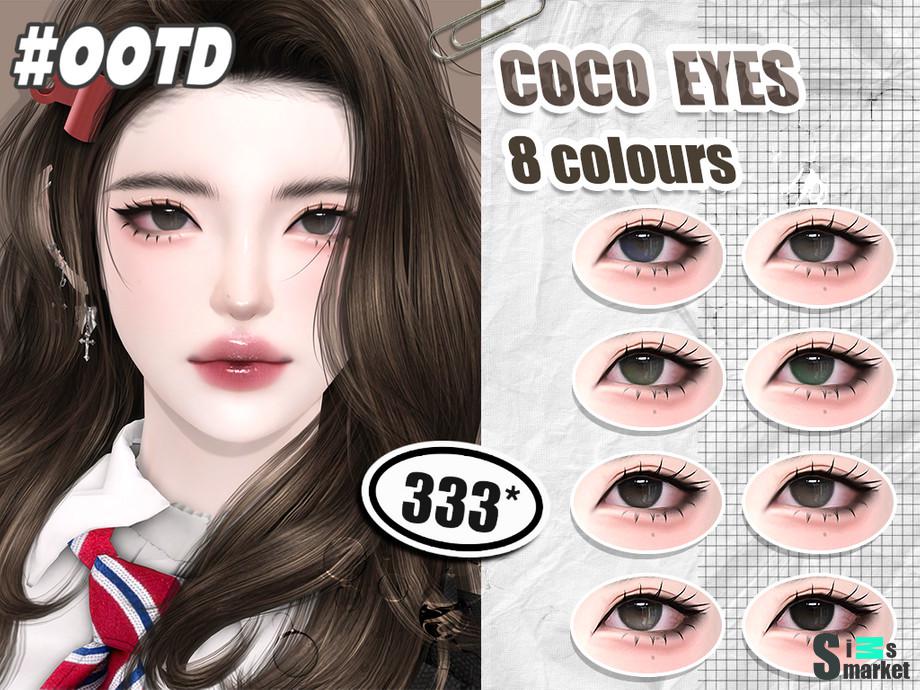 333-COCO eyes-для Симс 4 для Симс 4. Скачать мод