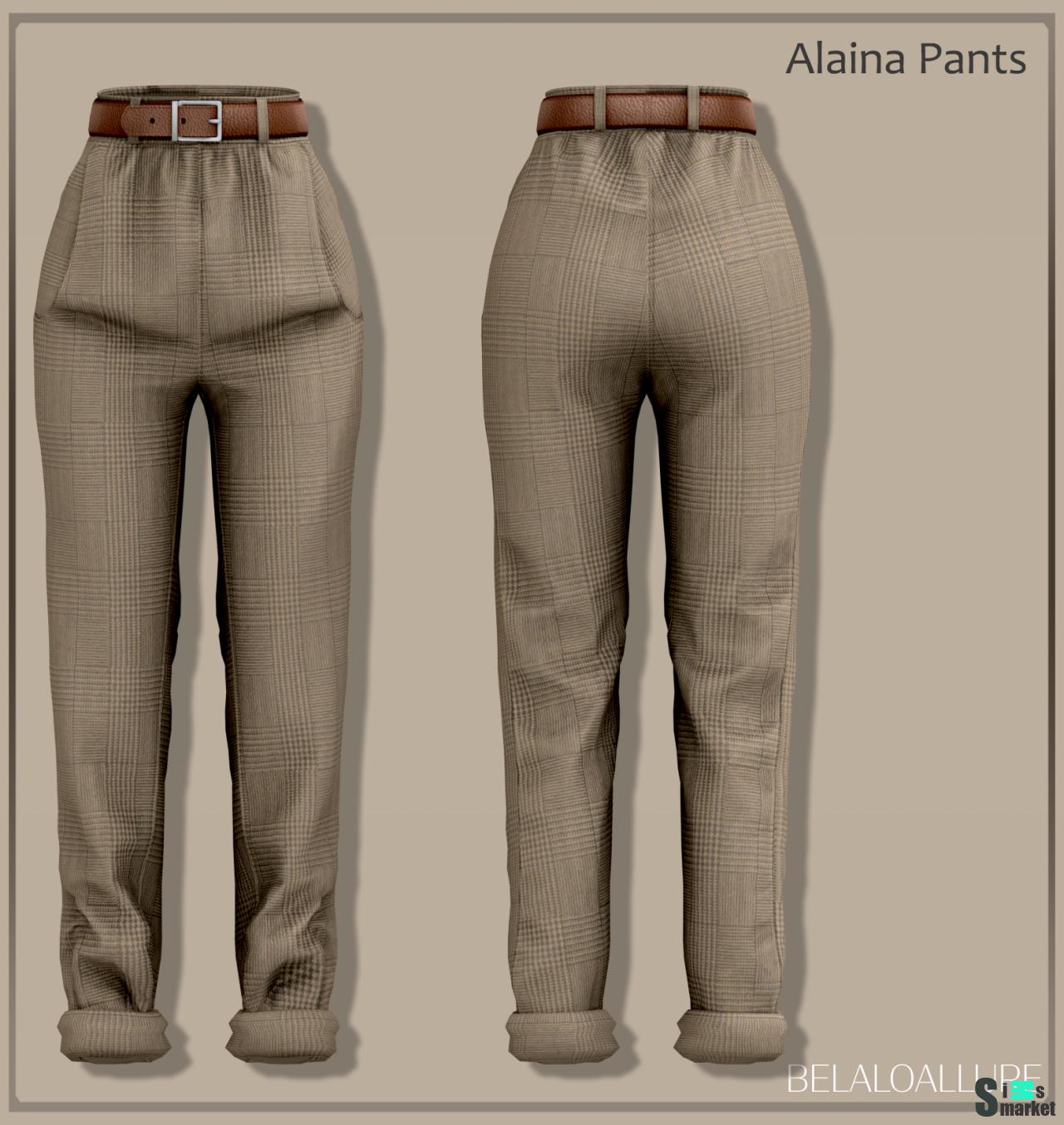 "Alaina pants" BELALOALLURE для Симс 4. Скачать мод