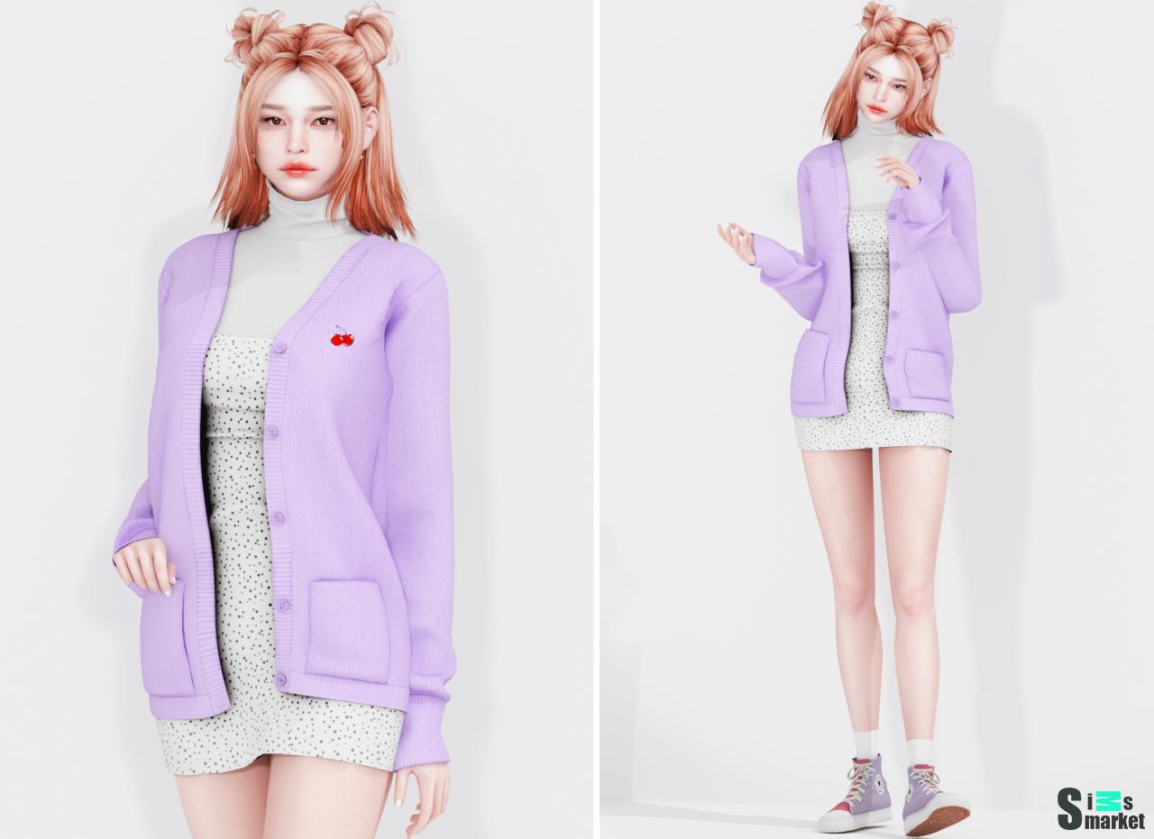 Аутфит butterfly by plbsims для Симс 4. Скачать мод