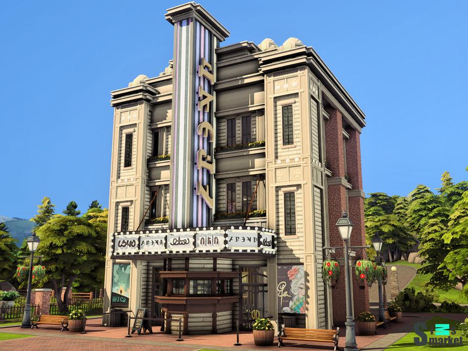 Бар "Vintage Movie Theatre (Lounge)"-для Симс 4 для Симс 4. Скачать мод