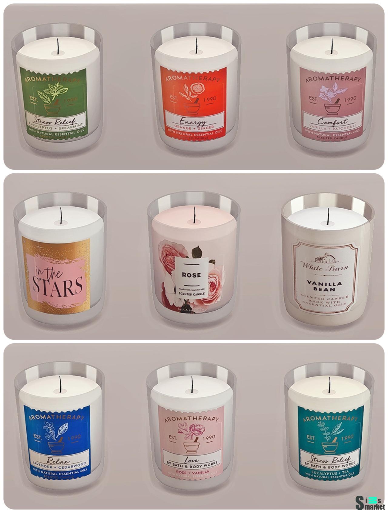 Bath & Body Works Candle для Симс 4. Скачать мод