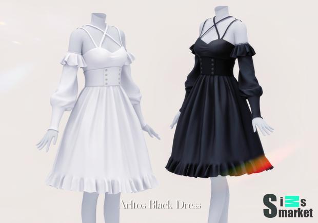 Black dress для Симс 4. Скачать мод Black dress для Симс 4. Скачать мод