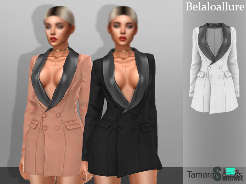 Блейзер Tamarah от belloallure для Симс 4. Скачать мод