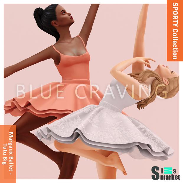[Blue Craving] Margaux Big Tutu (1) для Симс 4. Скачать мод