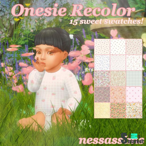 Бодик "❀Sweet Onesie Recolor❀" - для Симс 4 для Симс 4. Скачать мод