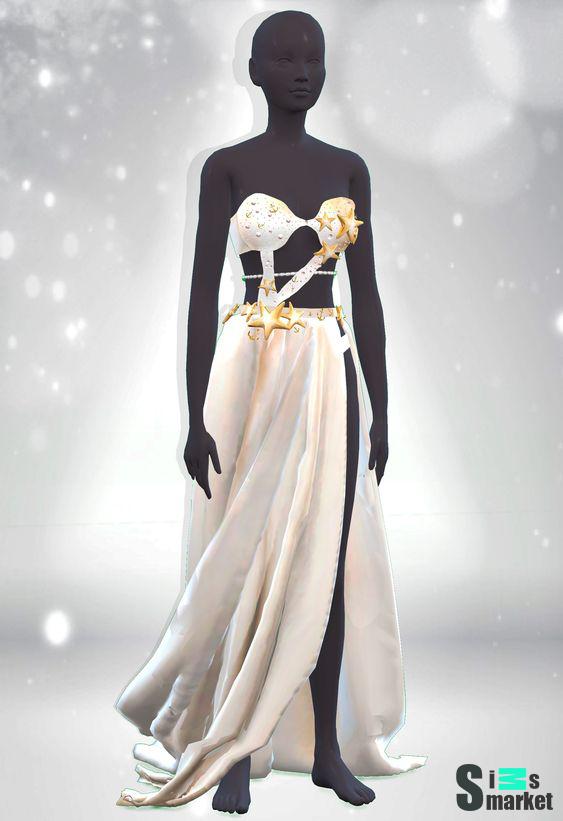 [BommieStore]-MermaidDress для Симс 4. Скачать мод