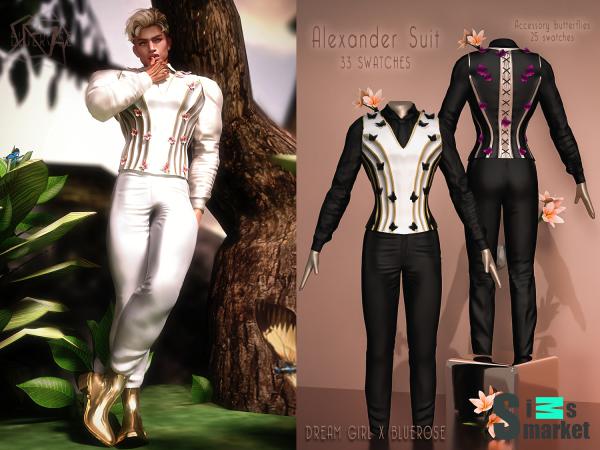 [BRxDG]AlexanderSuit для Симс 4. Скачать мод