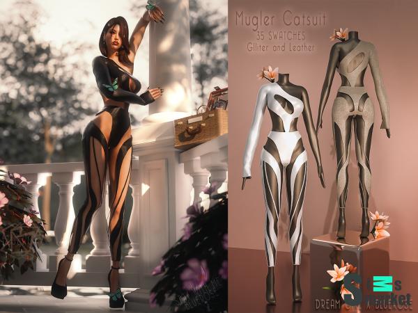 [BRxDG]MuglerCatsuit для Симс 4. Скачать мод