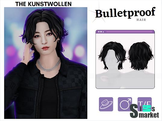 BTS Bulletproof HAIR для Симс 4. Скачать мод