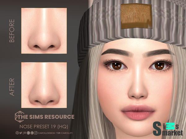 Caroll91 - Nose Preset 19  для Симс 4. Скачать мод