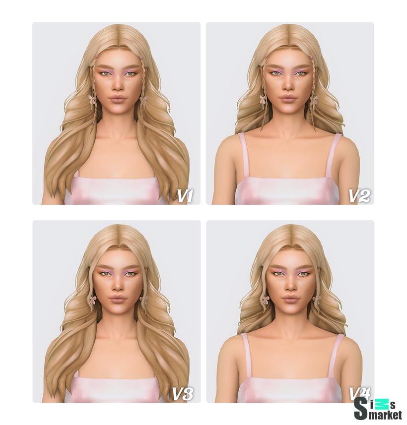 Cassie Hair by simstrouble V1 !!!!!! для Симс 4. Скачать мод