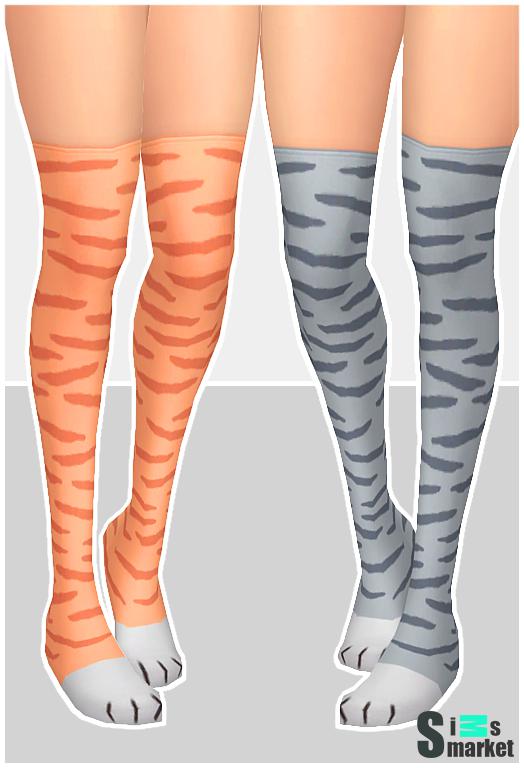 Cat Socks для Симс 4. Скачать мод