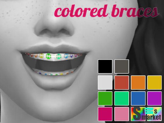 Child-Elder Colored Braces для Симс 4. Скачать мод