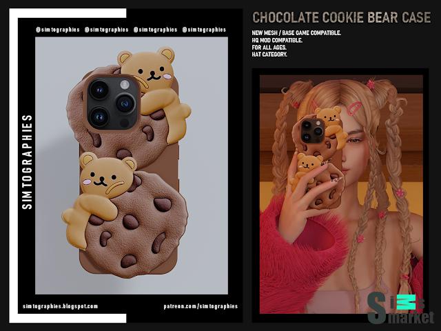 Chocolate Cookie Bear Case Acc для Симс 4. Скачать мод