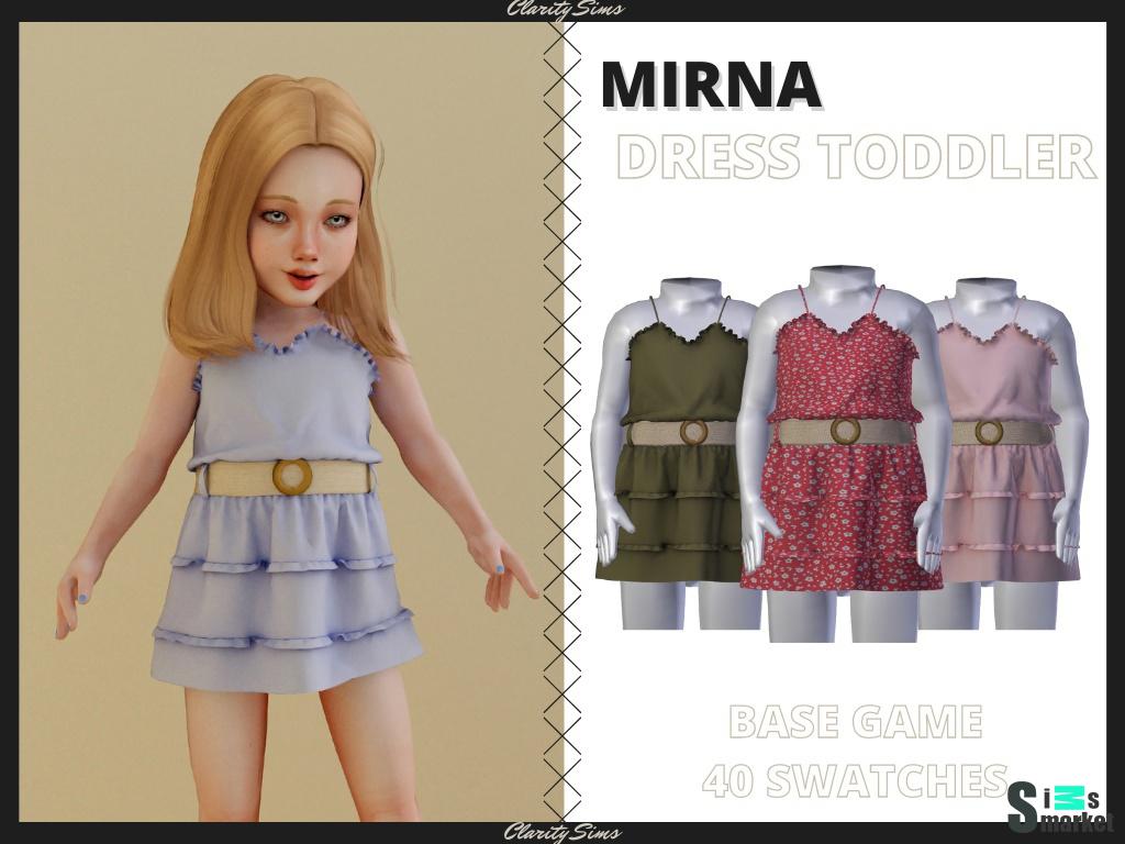 [ ClaritySims ] Mirna Dress Toddler для Симс 4. Скачать мод