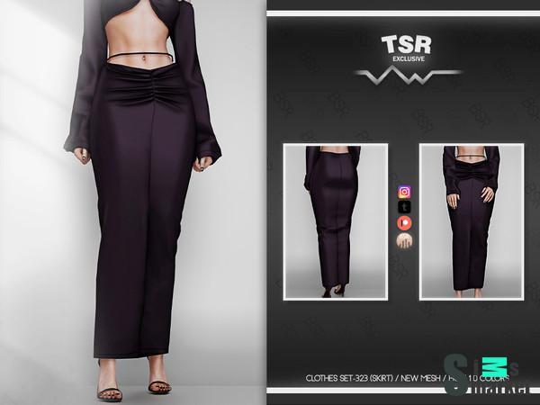 CLOTHES SET-323 (skirt) для Симс 4. Скачать мод