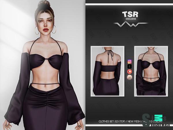 CLOTHES SET-323 (TOP) для Симс 4. Скачать мод