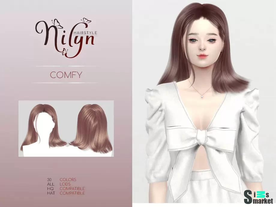 COMFY HAIR от Nilyn для Симс 4. Скачать мод