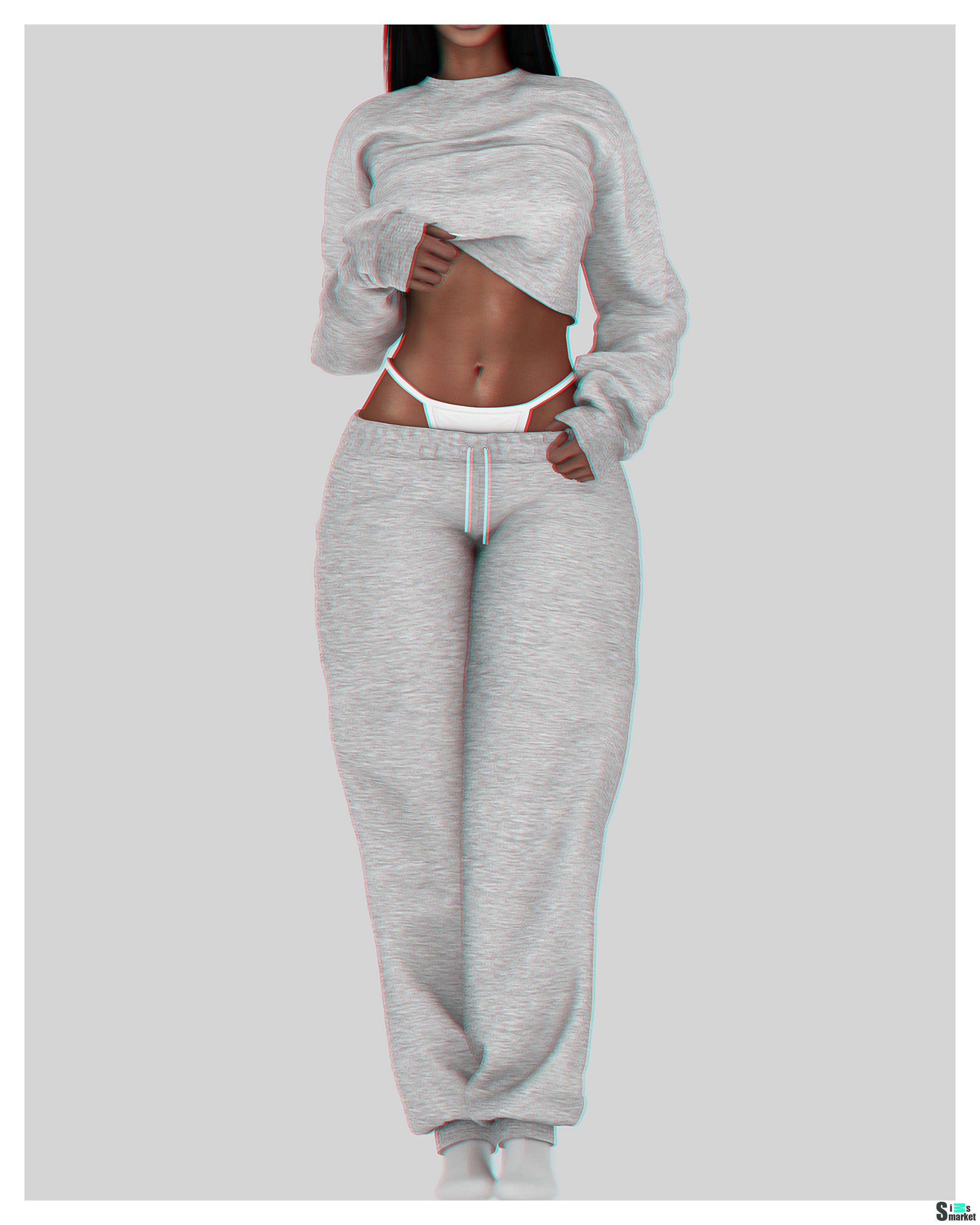 Comfy Hottie Set для Симс 4. Скачать мод