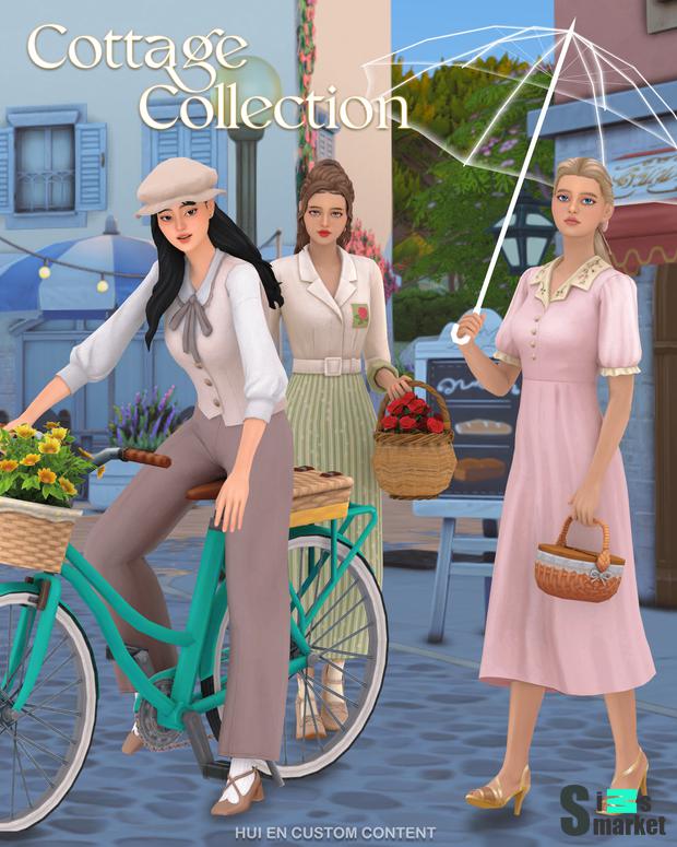 Cottage Collection (5 Items ) для Симс 4. Скачать мод