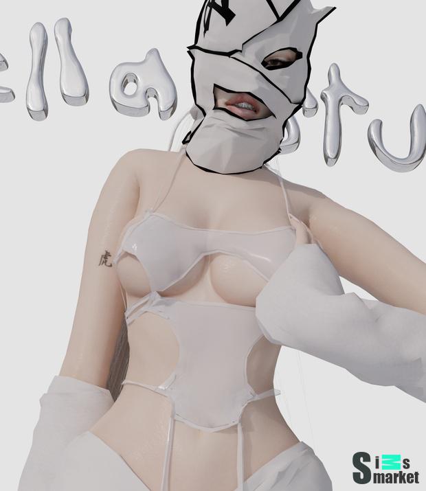 CUT OUT HALTER TOP by BELLA $TUDIOS для Симс 4. Скачать мод
