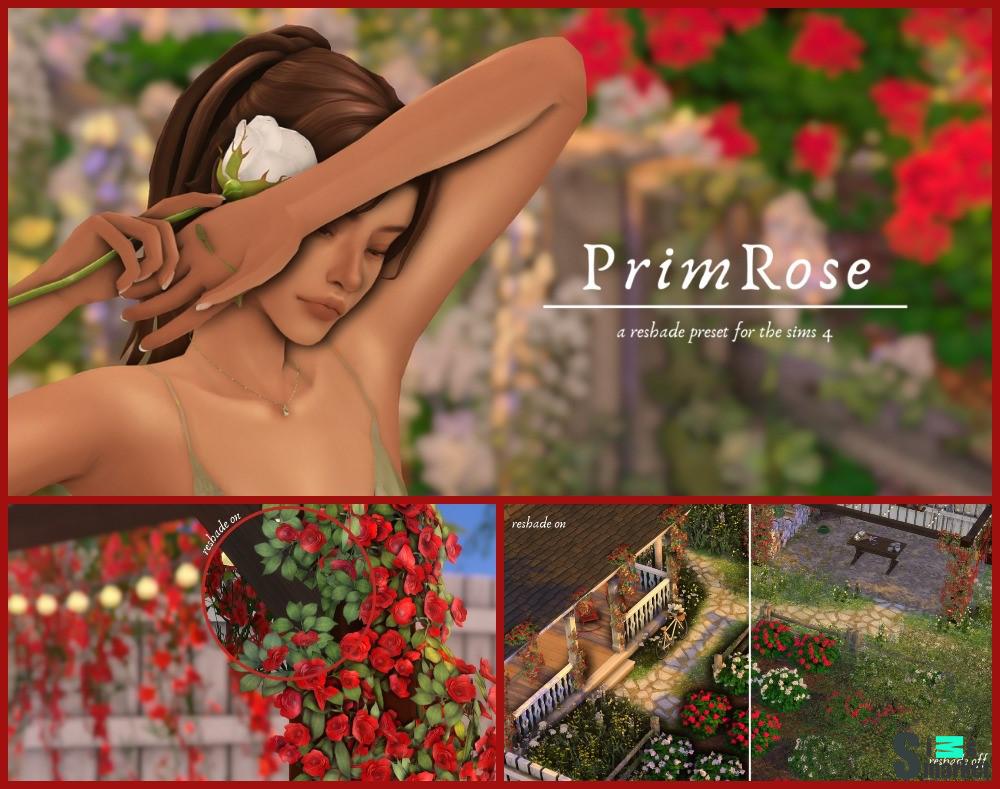 Цвето корекция "Primrose Sims 4 Reshade Preset – Shrielinglama" для Симс 4 для Симс 4. Скачать мод