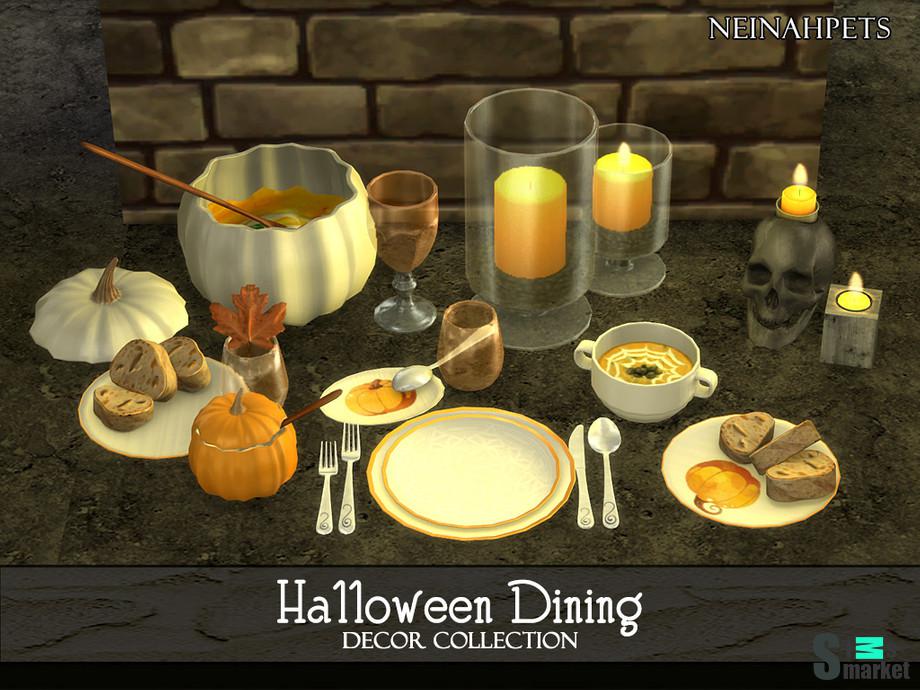 Декор Halloween 2 by neinahpets для Симс 4. Скачать мод