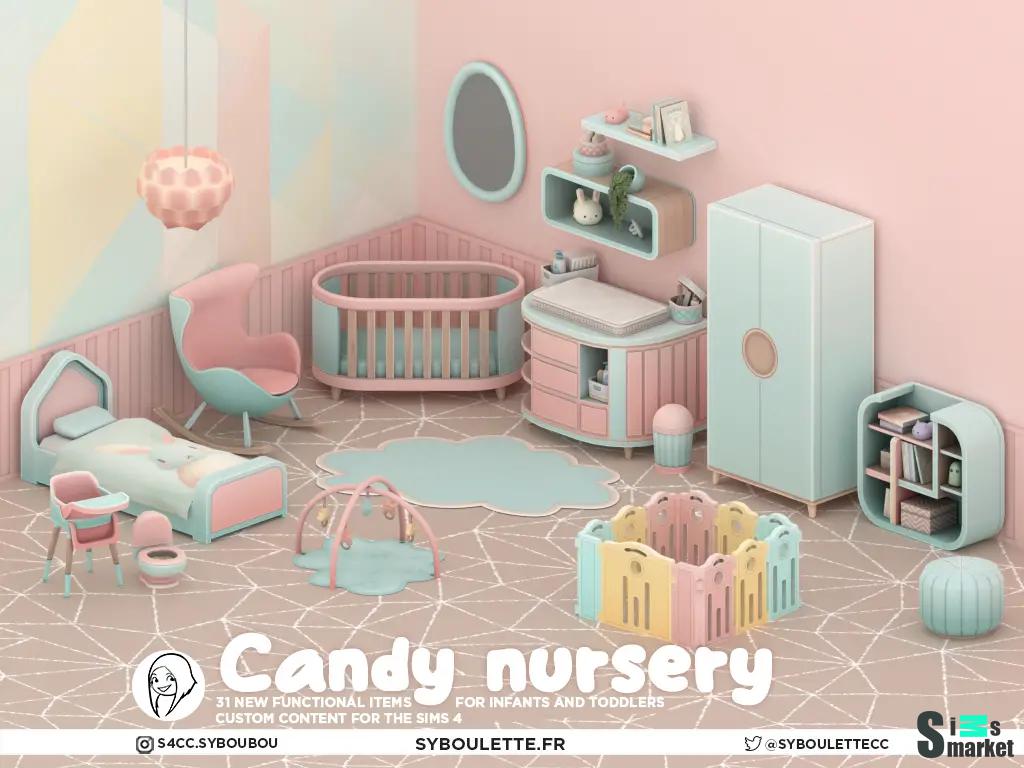 Детская "CANDY NURSERY" для Симс 4. Скачать мод