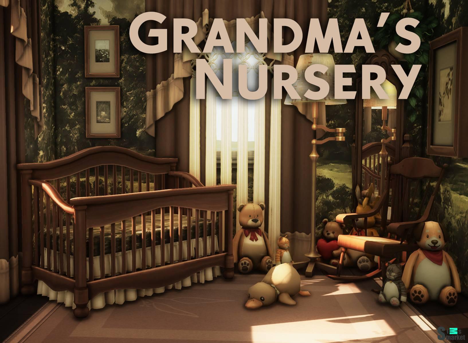 Детская комната "grandma's nursery cc" для Симс 4 для Симс 4. Скачать мод