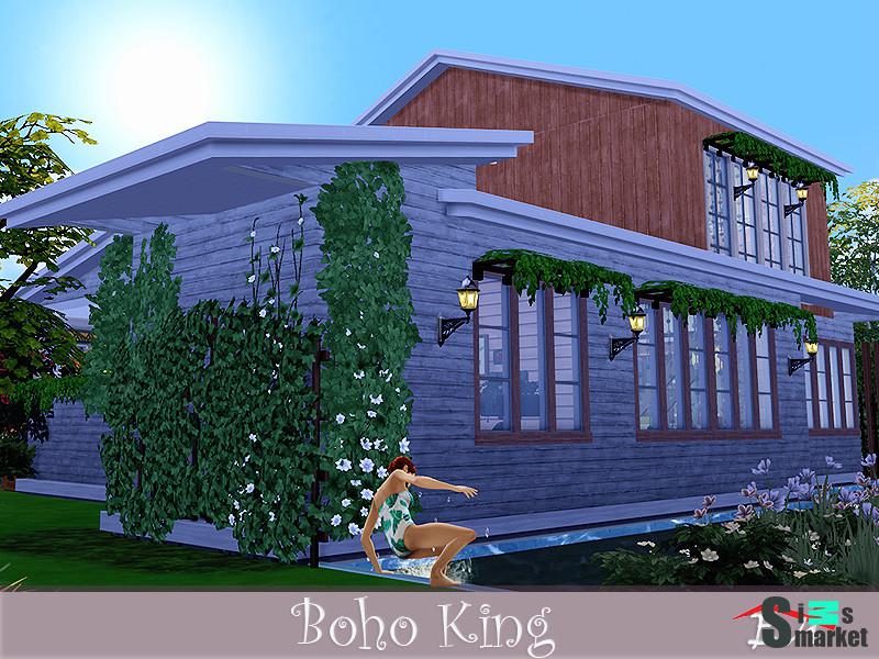 Дом Boho King от evi для Симс 4. Скачать мод