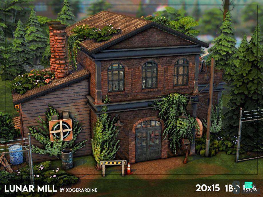 Дом "Lunar Mill (NO CC)"- для Симс 4 для Симс 4. Скачать мод