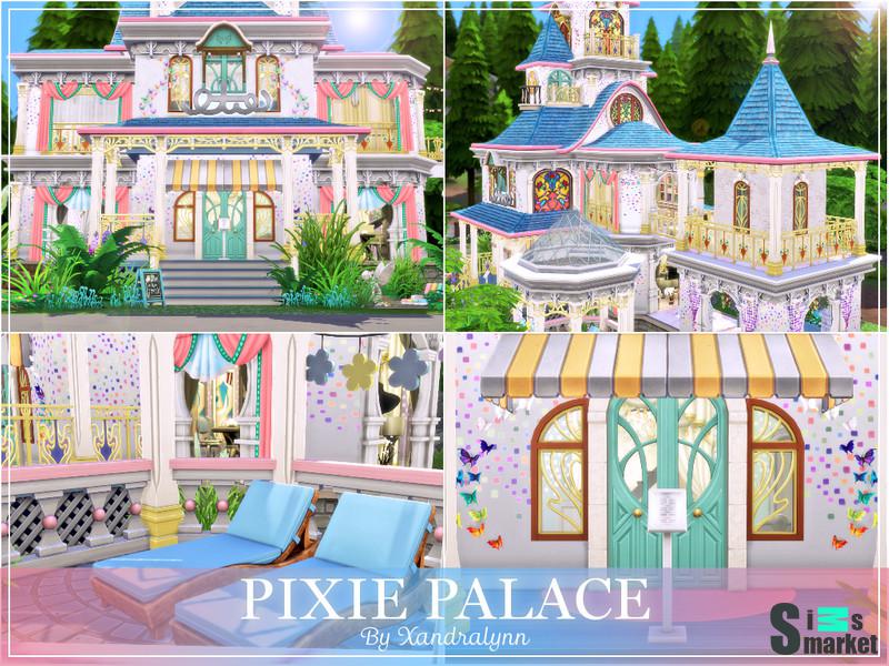 Дом Pixie Palace от Xandralynn для Симс 4. Скачать мод