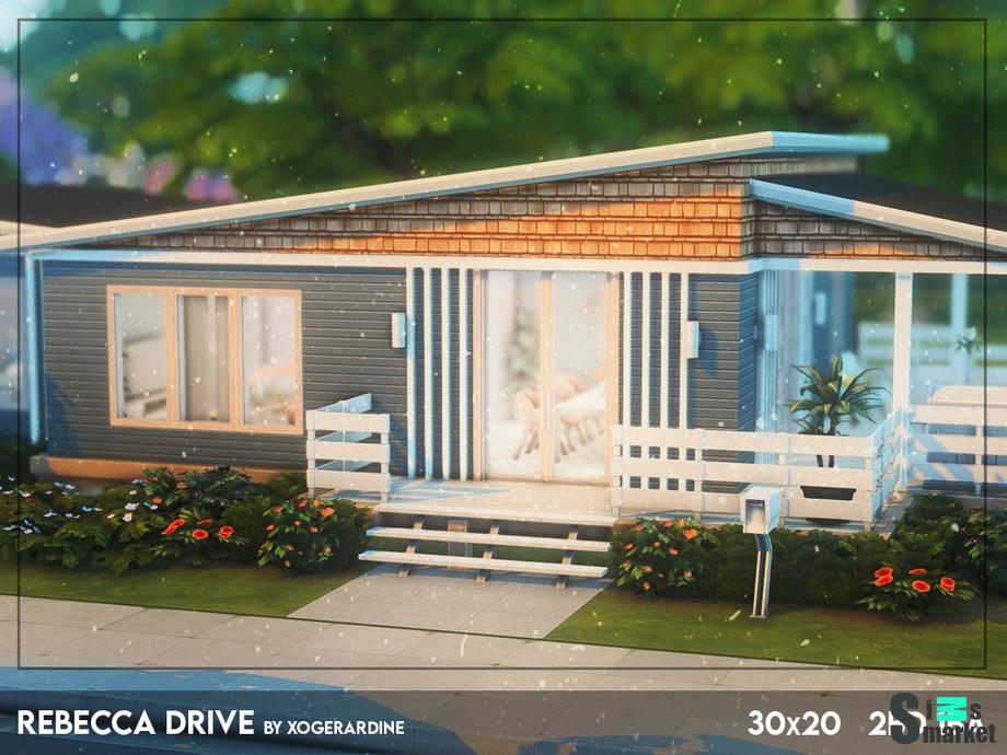 Дом Rebecca Drive для Симс 4. Скачать мод