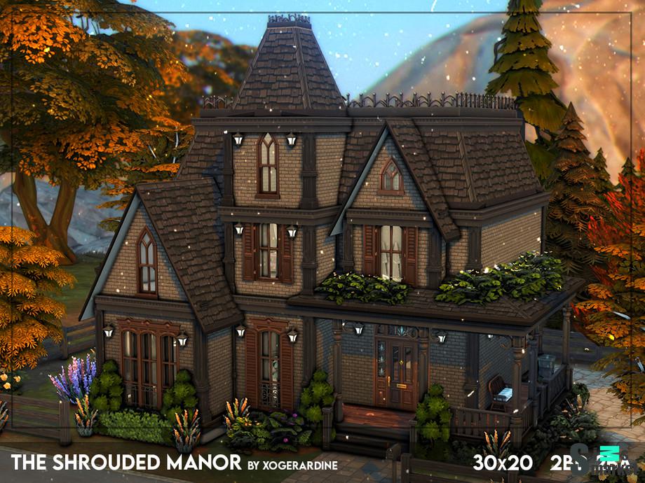 Дом "The Shrouded Manor (NO CC)"- для Симс 4 для Симс 4. Скачать мод