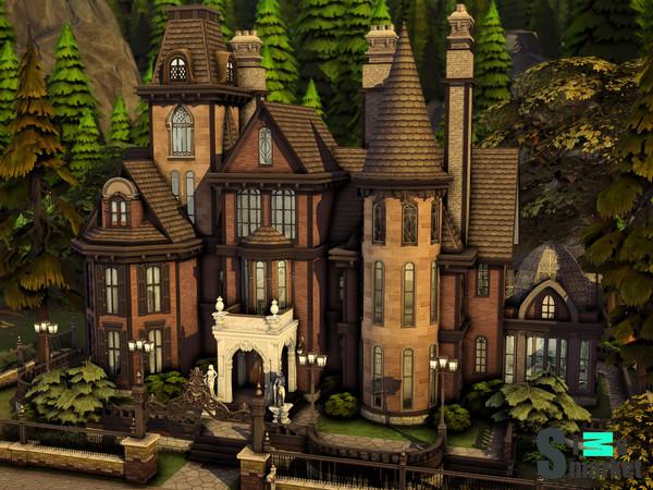 Дом ведьмы "Dark Academia Manor" - для Симс 4 для Симс 4. Скачать мод