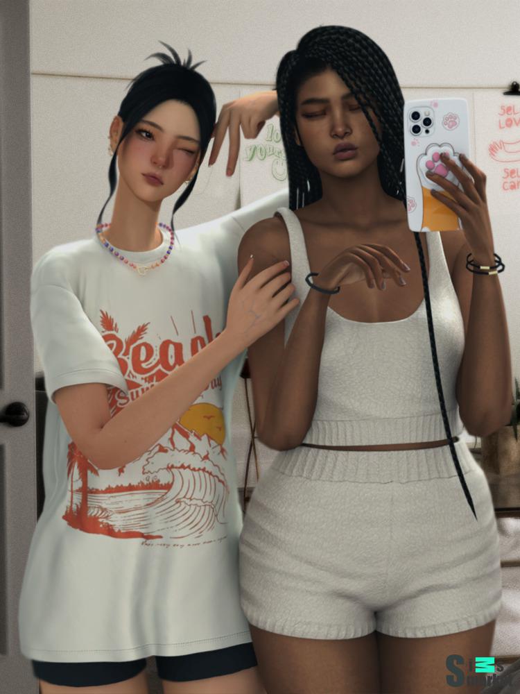 Домашний комплект одежды "teddy set" для Симс 4 для Симс 4. Скачать мод Домашний комплект одежды "teddy set" для Симс 4 для Симс 4. Скачать мод