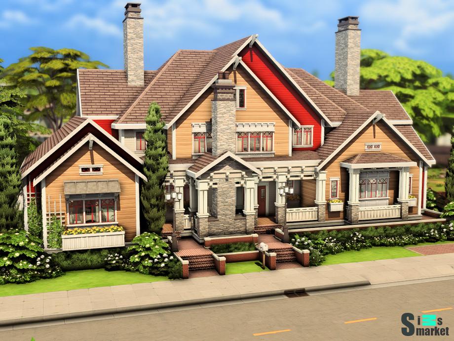 Домик "Big Family House"- для Симс 4 для Симс 4. Скачать мод