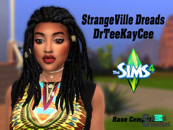 Дреды StrangeVille by drteekaycee для Симс 4. Скачать мод